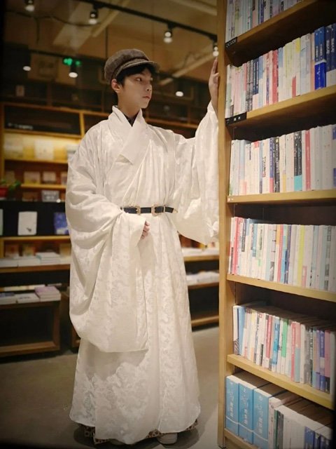 Chinese Man Costume | Ming Style Hanfu: Taoist Robe - Daopao