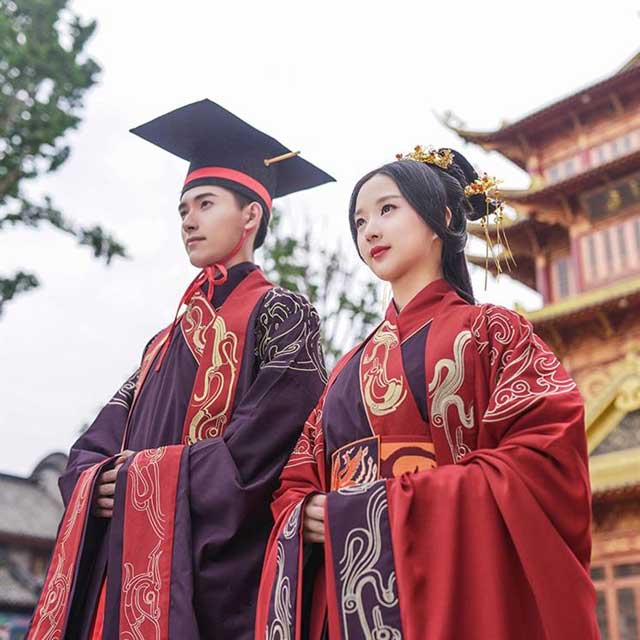 traditional chinese wedding dress zhou dynasty style newhanfu